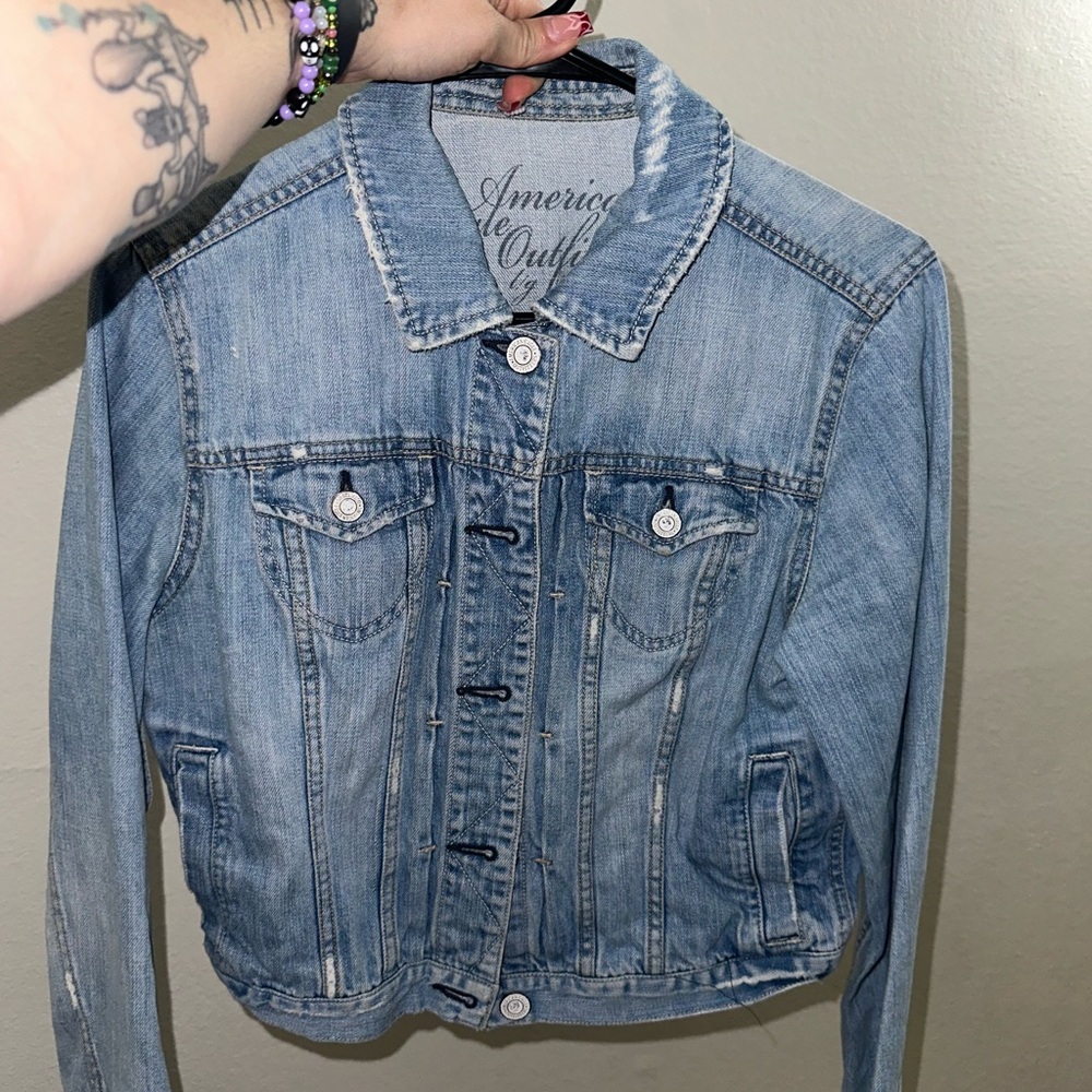 American Eagle Outfitters Light Blue Jean Jacket